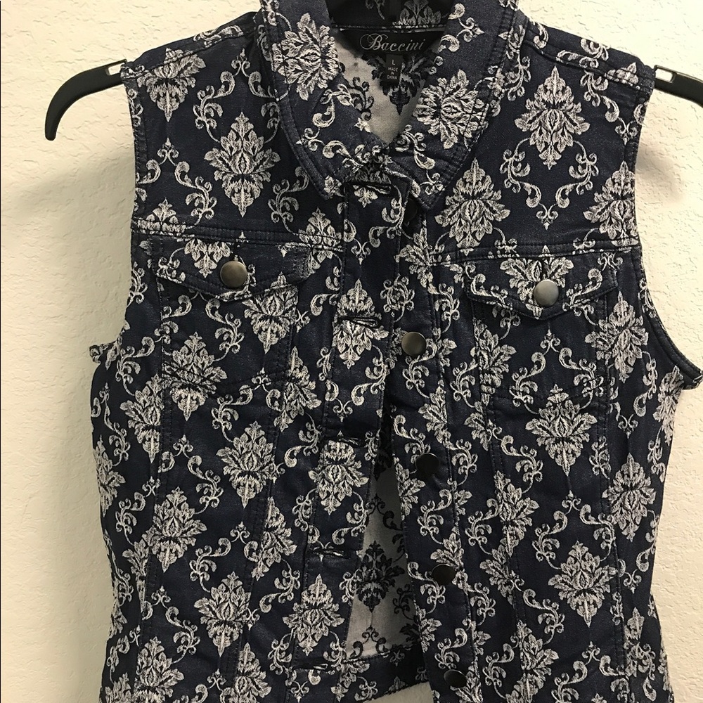 Women's denim vest